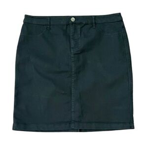 Style & Co. Black Stretch Jean - Style Mini Skirt | Size 14